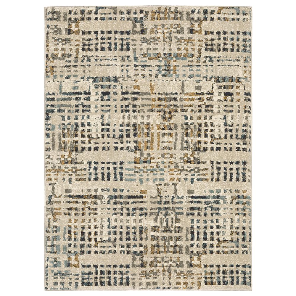 Oriental Weavers Carson Hayward 748F 3"10" x 5"5" Beige Area Rug, , large
