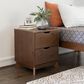 Linon Home Decor Polly 2-Drawer Nightstand in Walnut, , large