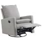 M Design Village Uptown Swivel Push Back Rocker Recliner in Gray, , large