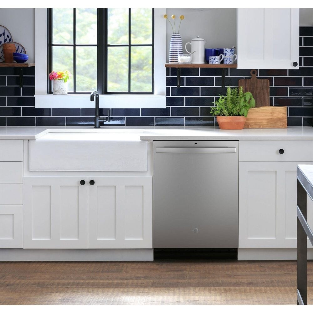GE Appliances 24&quot; Built-In Dishwasher with with Sanitize Cycle and Dry Boost in Fingerprint Resistant Stainless Steel, , large