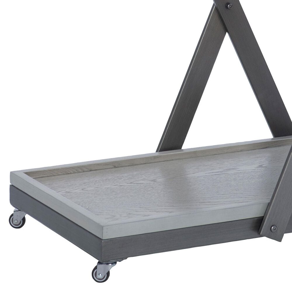 Linon Home Decor Ember Bar Cart in Pebble Gray and Pewter, , large