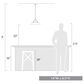 Golden Lighting Kepler 1-Light Medium Pendant in Matte Black, , large