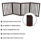 Timberlake Petmaker 4 Panel Straight Top Folding Fence in Brown, , large