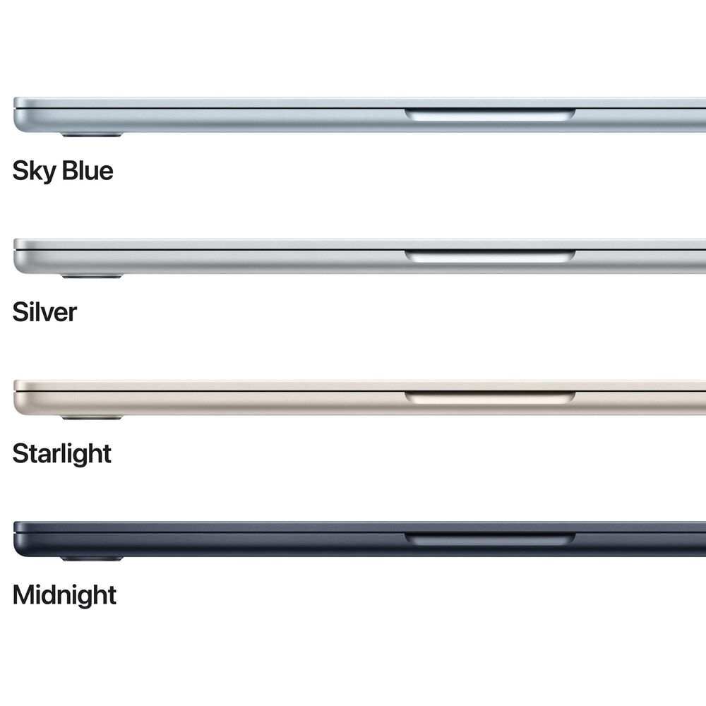 Apple MacBook Air 15-inch Laptop M4 chip - 10 Core CPU - 10 Core GPU - 16GB Memory - 256GB SSD - Midnight &#40;Latest Model&#41;, , large