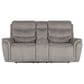 New Heritage Design Kamari Manual Reclining Loveseat in Gray, , large