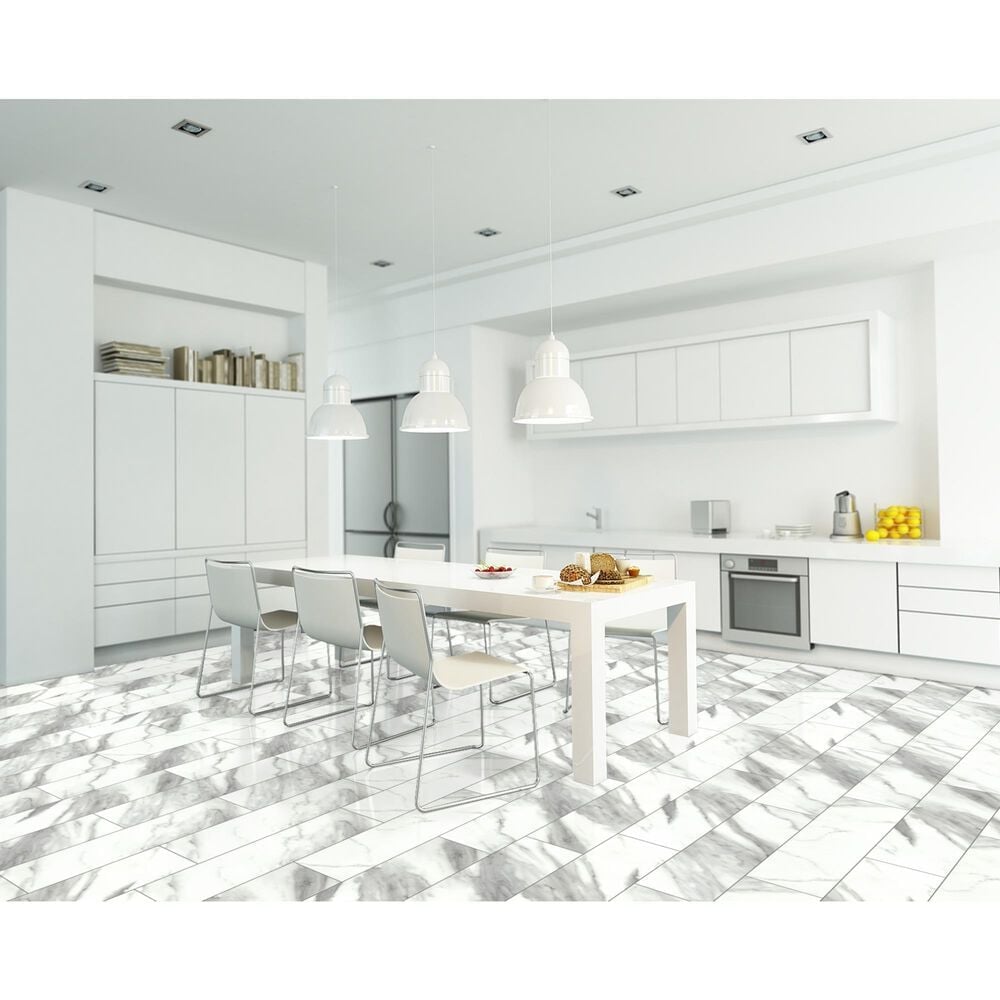 Happy Feet International Manhattan II Marble 9&quot; x 60&quot; Luxury Vinyl Plank, , large