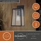 Vaxcel Sutton 1-Light Outdoor Wall Sconce in Matte Black, , large