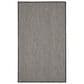 Nourison Courtyard Black and White 2" x 3" Indoor/Outdoor Area Rug, , large