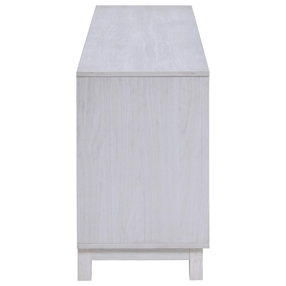 HOMLUX 70" TV Stand Console with Fireplace and LED Storage in White, , large