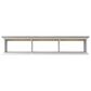Furniture of America Moen 63" Floating TV Console in White and Vintage Gray Oak, , large