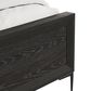 Furniture of America Bashford Queen Panel Bed in Natural Oak, , large