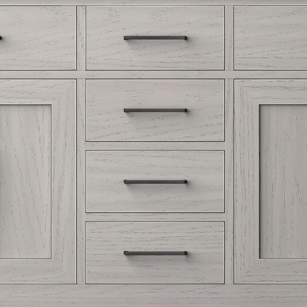 Lexora Home Abbey 60&quot; Double Bathroom Vanity in White Oak with 2 cm White Cultured Marble Top and Rectangular Sinks, , large