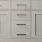Lexora Home Abbey 60" Double Bathroom Vanity in White Oak with 2 cm White Cultured Marble Top and Rectangular Sinks, , large