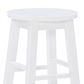 Linon Home Decor Abby 24" Counter Stool in White, , large