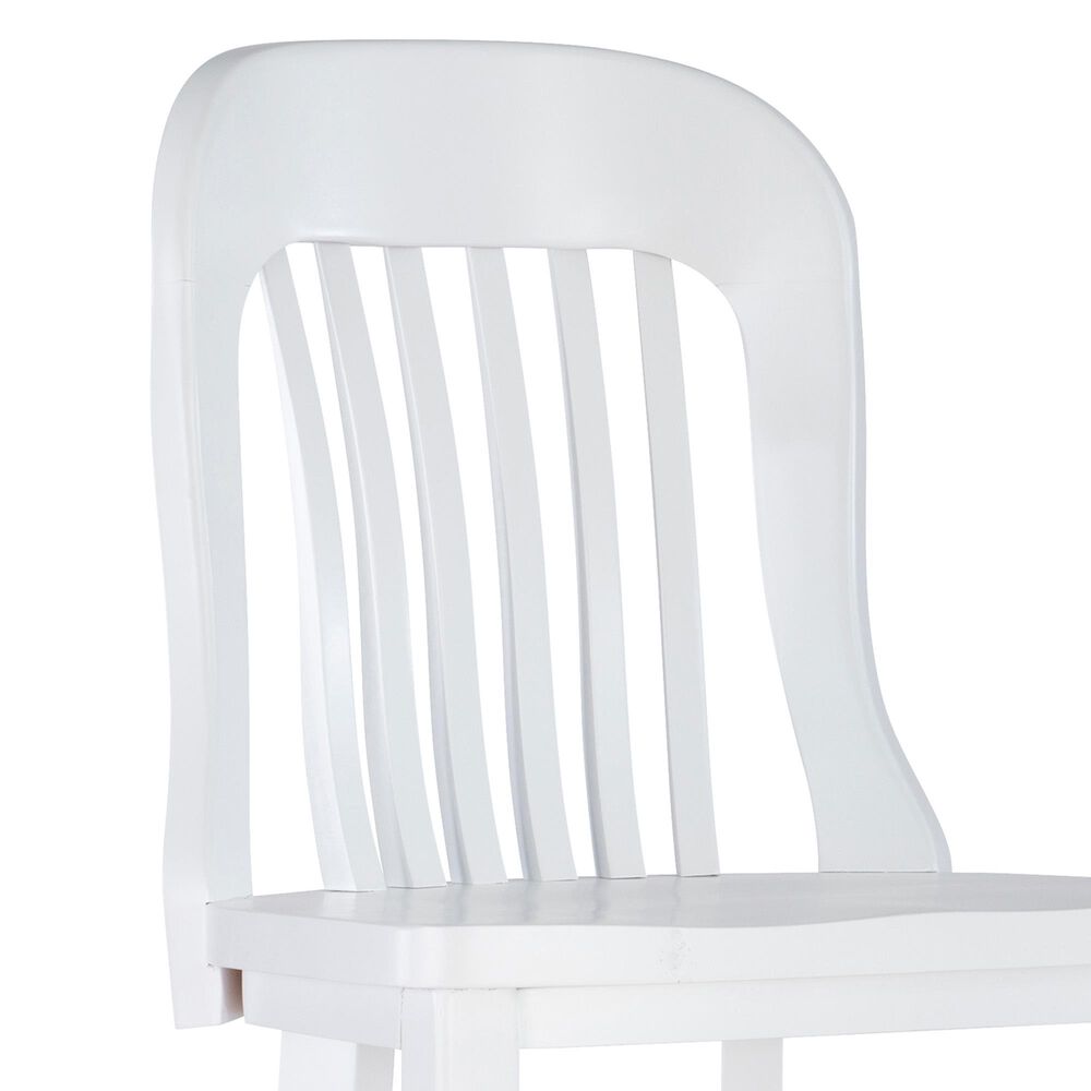 Linon Home Decor Maylen Bar Stool in Lustrous White (Set of 2), , large