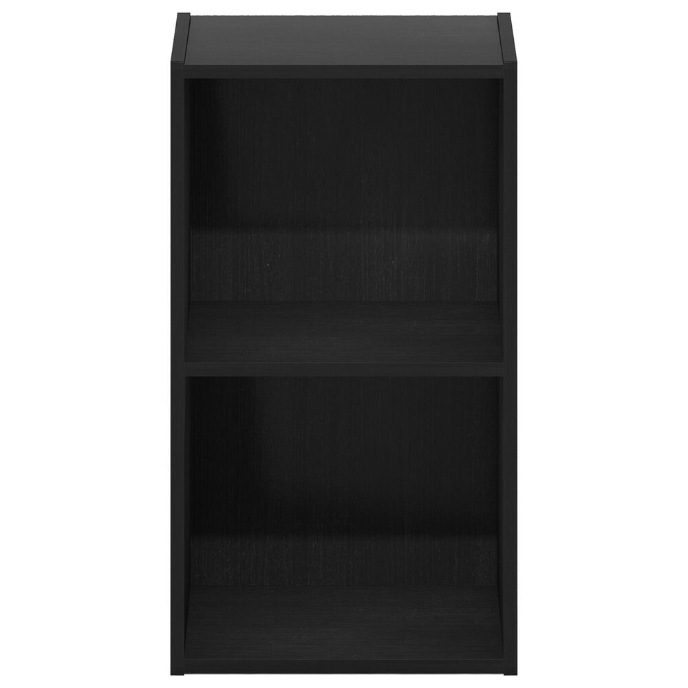HOMLUX 2-Tier Open Shelf Bookcase in Blackwood, , large