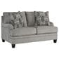 Ashley Davinca Stationary Loveseat in Charcoal, , large