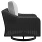 Ashley Beachcroft Patio Swivel Lounge Chair in Light Gray, , large