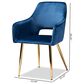 Baxton Studio Germaine Arm Chair in Gold (Set of 2), , large