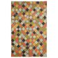 Karastan Prismatic 5" x 8" Blue, Green, Gray and Yellow Kids Area Rug, , large