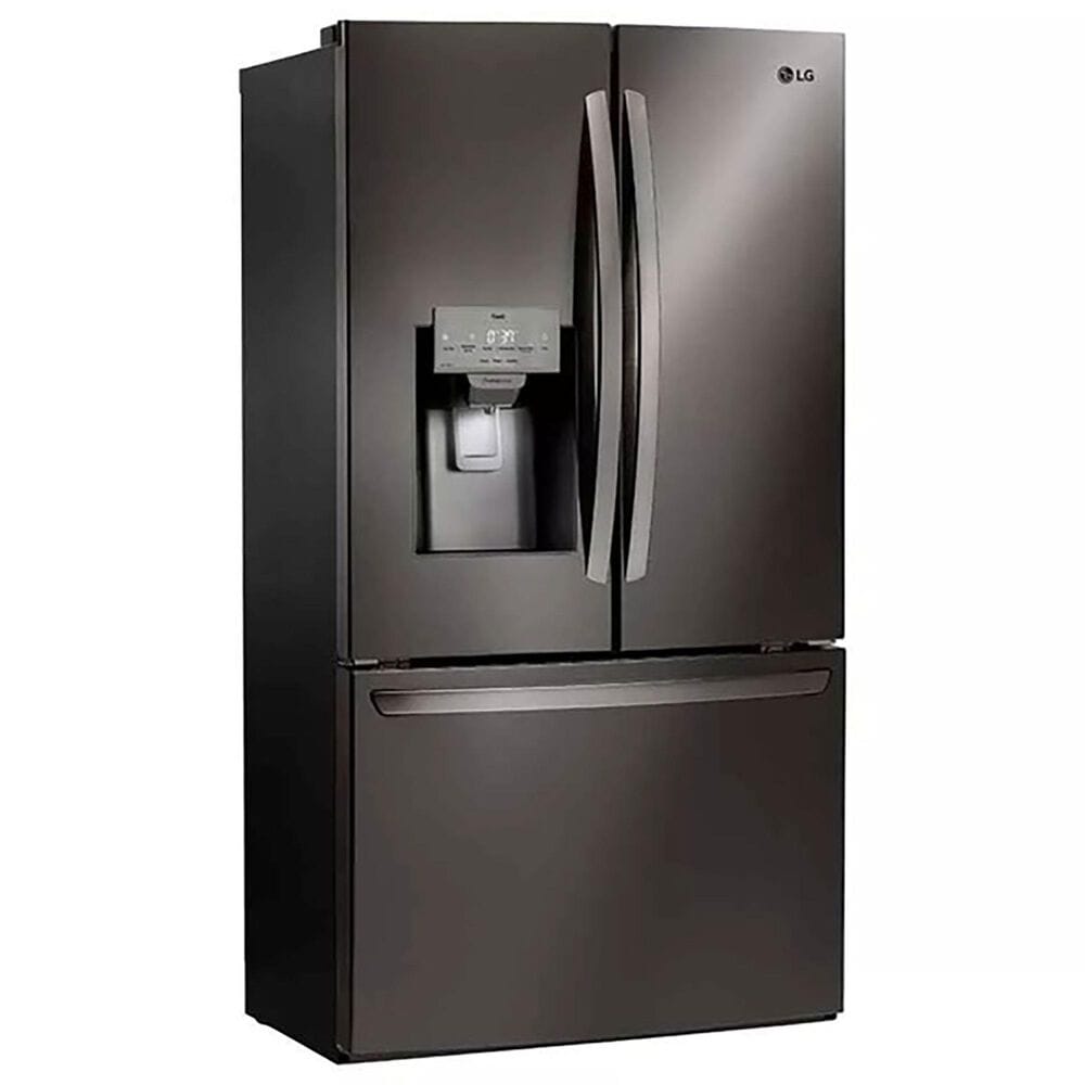 LG 27.7 Cu. Ft. 3-Door French Door Refrigerator in PrintProof Black Stainless Steel, , large