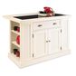 Homestyles Nantucket Kitchen Island in Off-White with Black Granite Top, , large