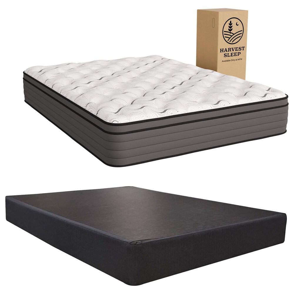 Harvest Sleep Lily Plush Euro Top California King Mattress with High Profile Box Spring, , large
