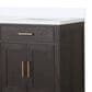 Lexora Home Abbey 72" Double Bathroom Vanity in Brown Oak with 2 cm White Cultured Marble Top and Rectangular Sinks, , large