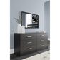 Ashley Finch 6-Drawer Dresser in Black, , large