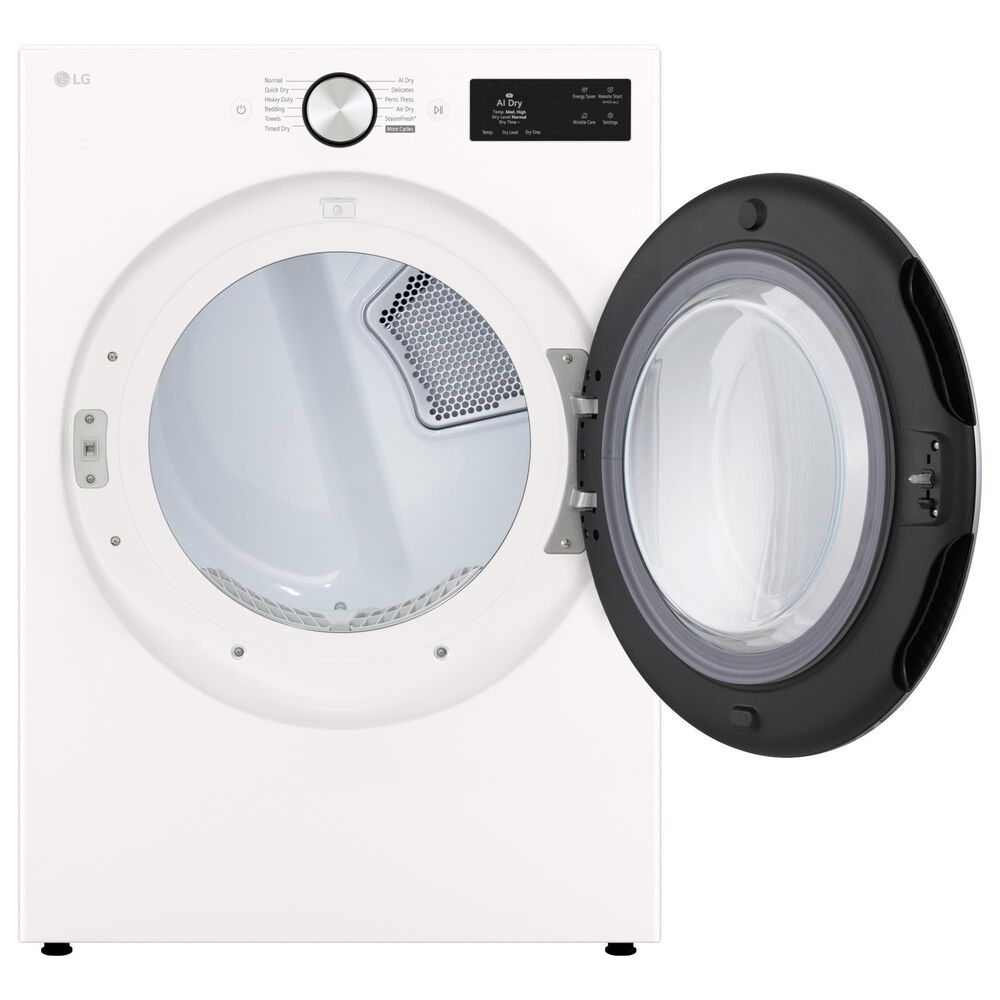 LG 7.4 Cu. Ft. Smart Front Load Electric Dryer with AI Sensor Dry in Alphine White, , large