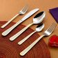 Gifts Plus 20-Piece Cetara Flatware Set with Gold Trimmed in Stainless Steel, , large