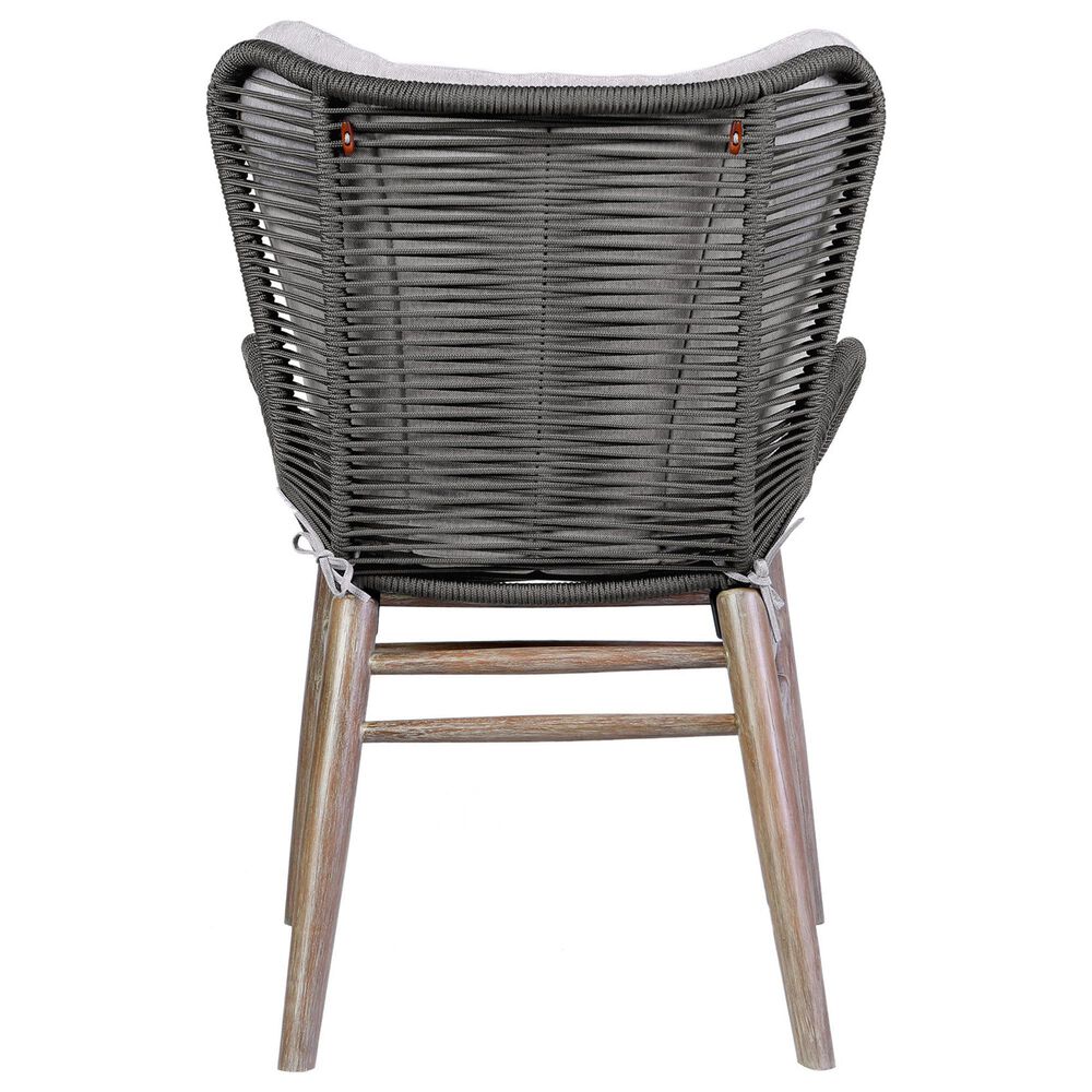 Blue River Mateo Outdoor Dining Chair with Charcoal Rope in Light Eucalyptus, , large