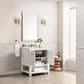 James Martin Vanities Breckenridge 30" Single Bathroom Vanity in Bright White with 3 cm Lime Delight Quartz Top and Rectangular Sink, , large