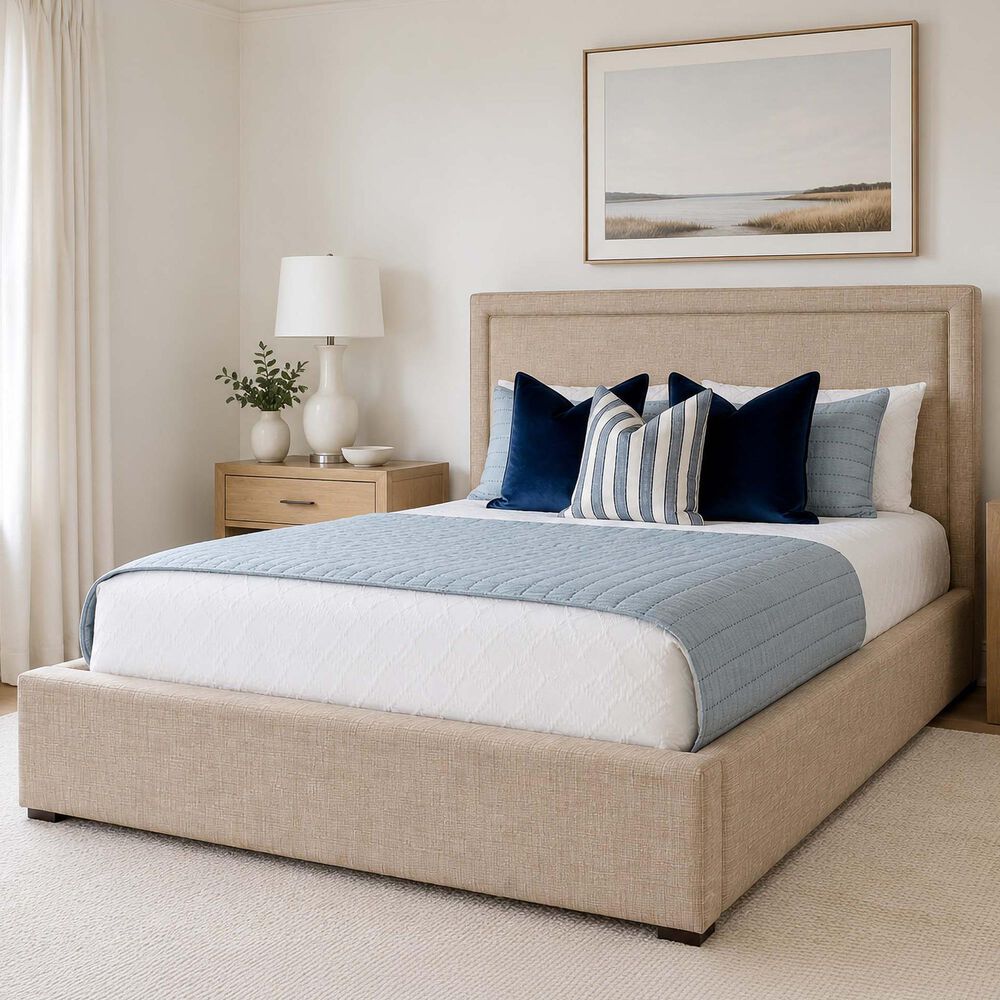 Simeon Collection Kennedy Queen Storage Panel Bed in Balanced Fossil, , large