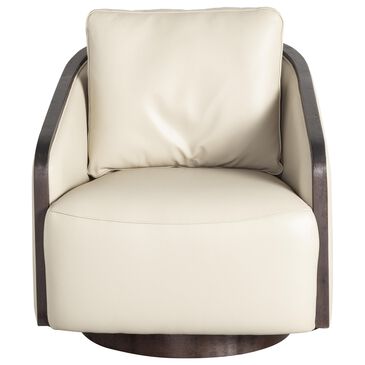 Interlochen Leather Swivel Chair in Florida Stone, , large