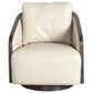 Interlochen Leather Swivel Chair in Florida Stone, , large