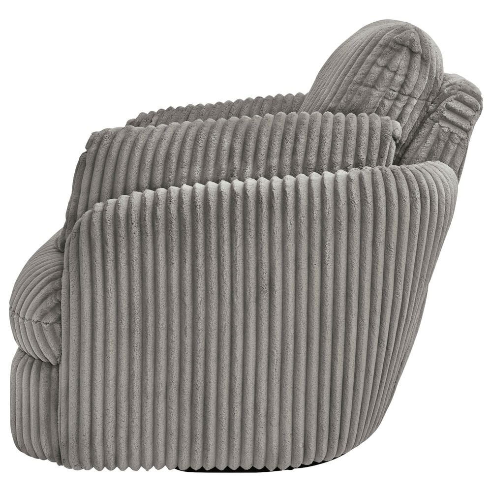 Ashley Tie-Breaker Manual Swivel Glider Recliner in Fog, , large