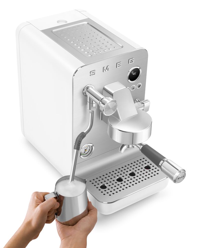 SMEG 57 Oz Espresso Coffee Machine in White, , large