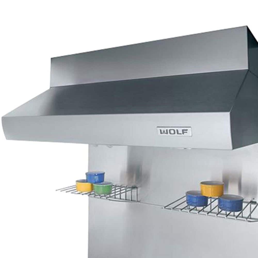 Wolf 60" x 38" Backsplash with Warming Racks in Stainless Steel, , large
