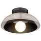Golden Lighting Crawford 1-Light Flush Mount in Matte Black, , large