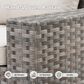 HOMLUX 9-Piece Wicker Sectional Patio Furniture Set in Beige, , large