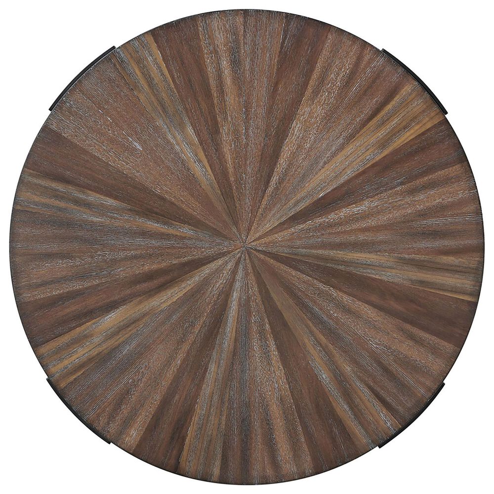 Steve Silver Chevron End Table in Cinnamon and Black, , large