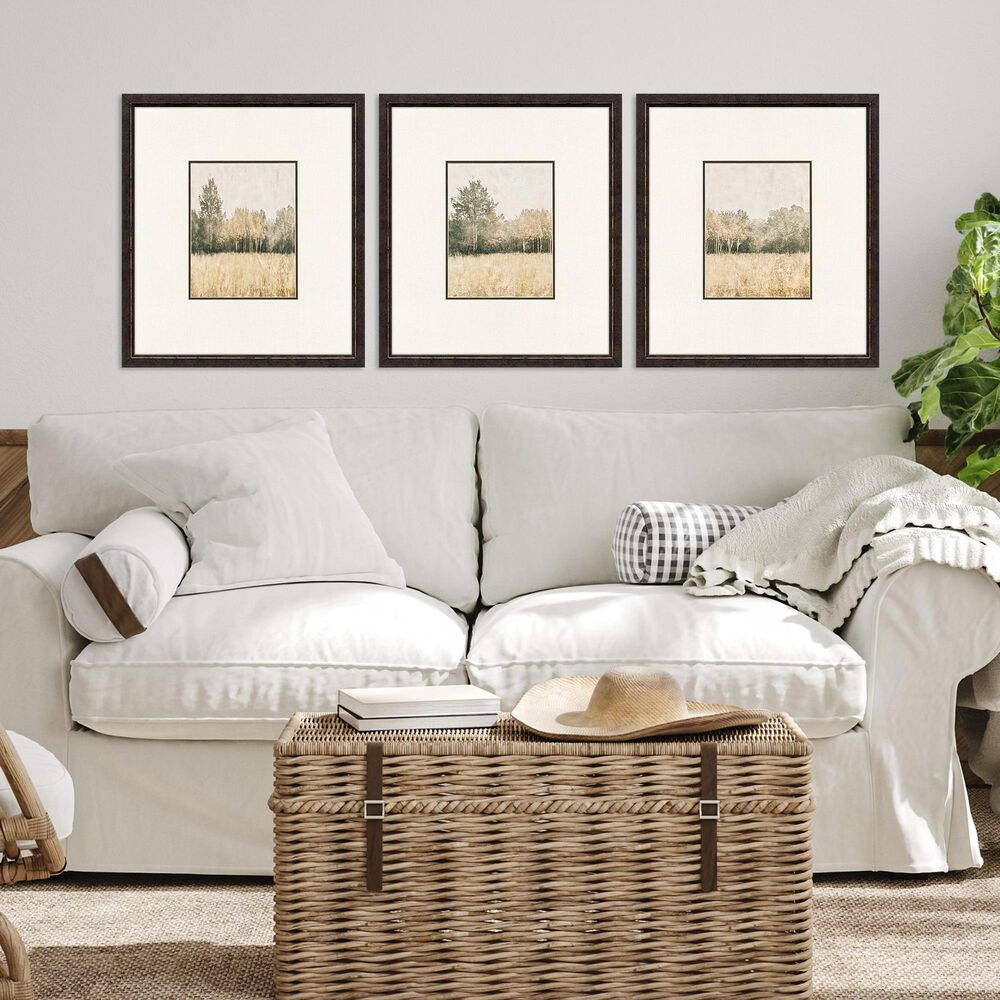 Paragon 19" x 17" Watercolor Woods I Wall Art in Brown (Set of 3), , large