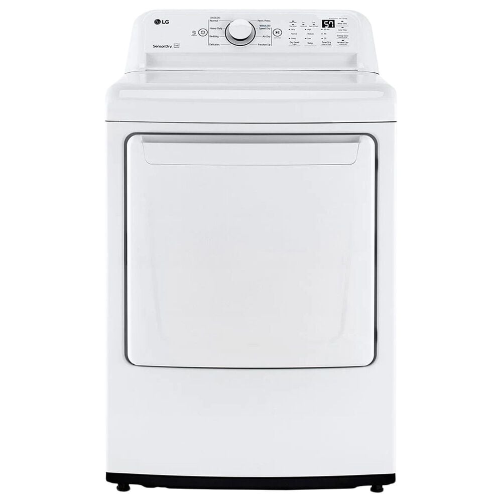 LG 7.3 Cu. Ft. Ultra Large Capacity Gas Dryer with Sensor Dry Technology in White, , large