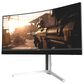 Mobile Pixels 34" Ultrawide Curved Mini-LED Gaming Monitor in Silver, , large