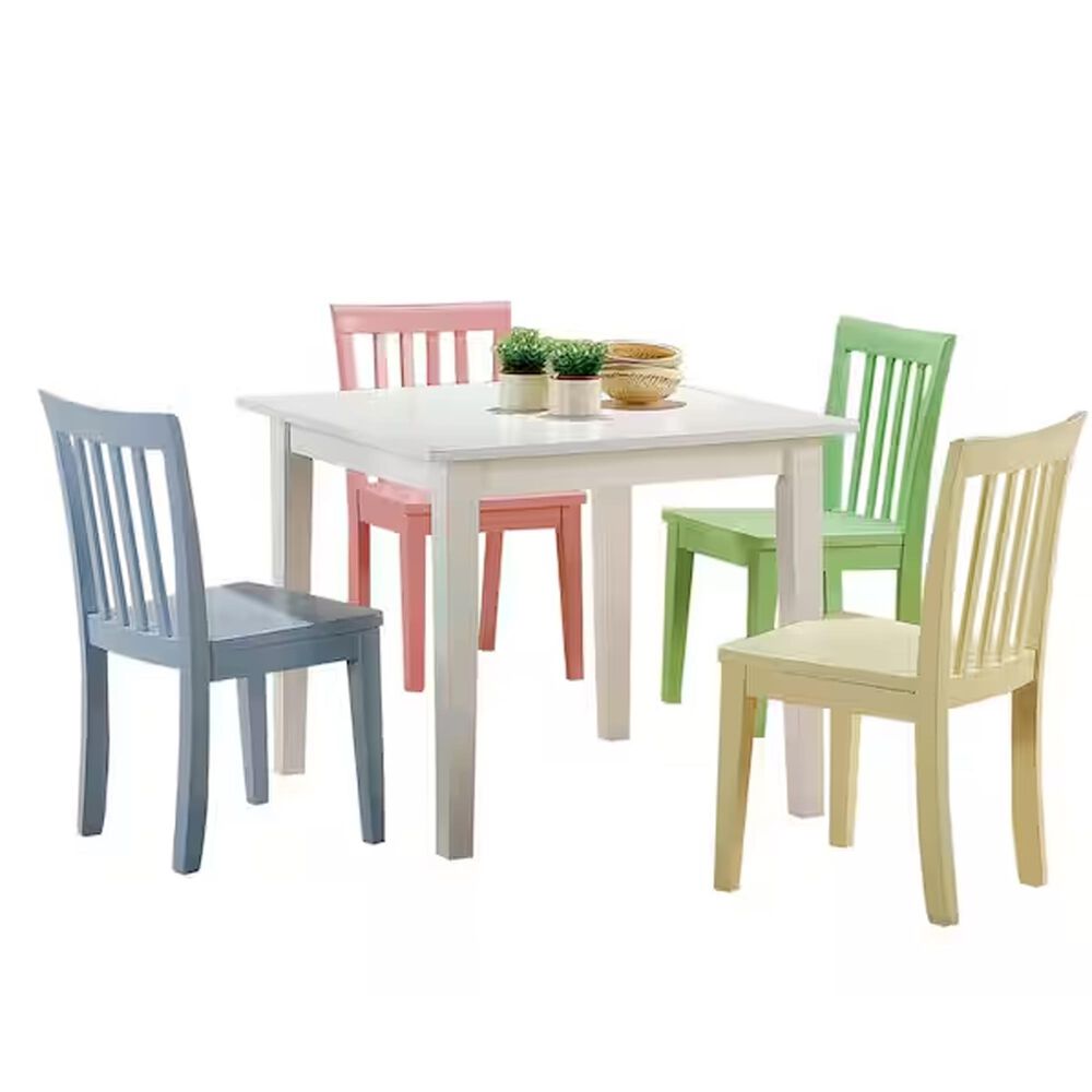 Pacific Landing Kinzie 5 Piece Youth Table and Chair Set, , large