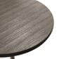 Leisuremod LeisureMod Verve Collection 48 Round Dining Table, White Base with Dark Maple MDF Top, , large