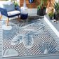 Safavieh Cabana CBN447N 8" x 10" Ivory and Navy Indoor/Outdoor Area Performance Rug, , large