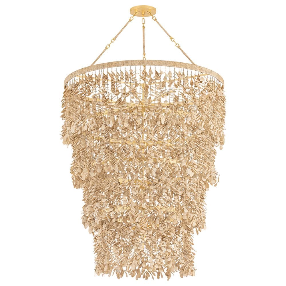 Troy Lighting Naxos 18-Light Chandelier in Vintage Gold Leaf, , large