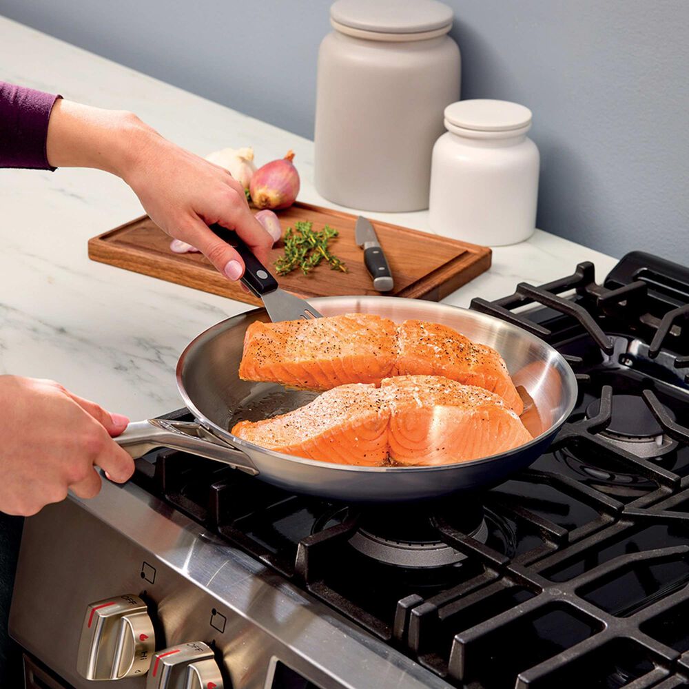 Ninja EverClad 12&quot; Commercial-Grade Fry Pan in Stainless Steel, , large